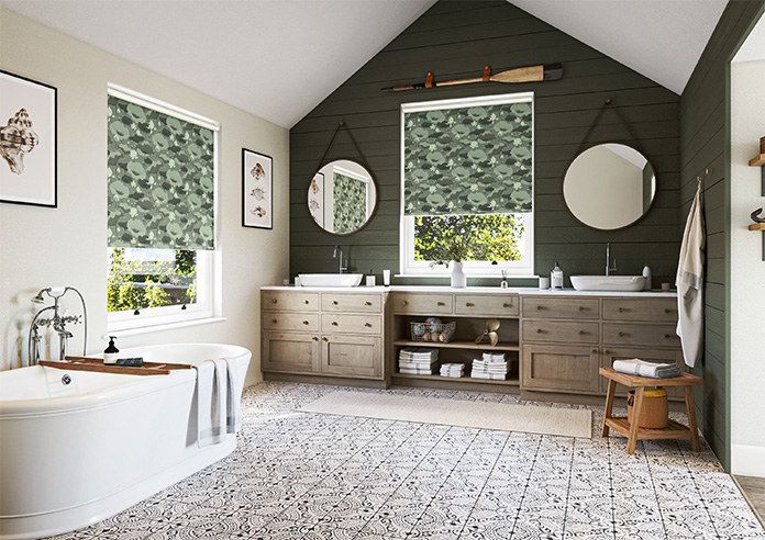 Lotus, Green Tea - Roller Blind - Image 7